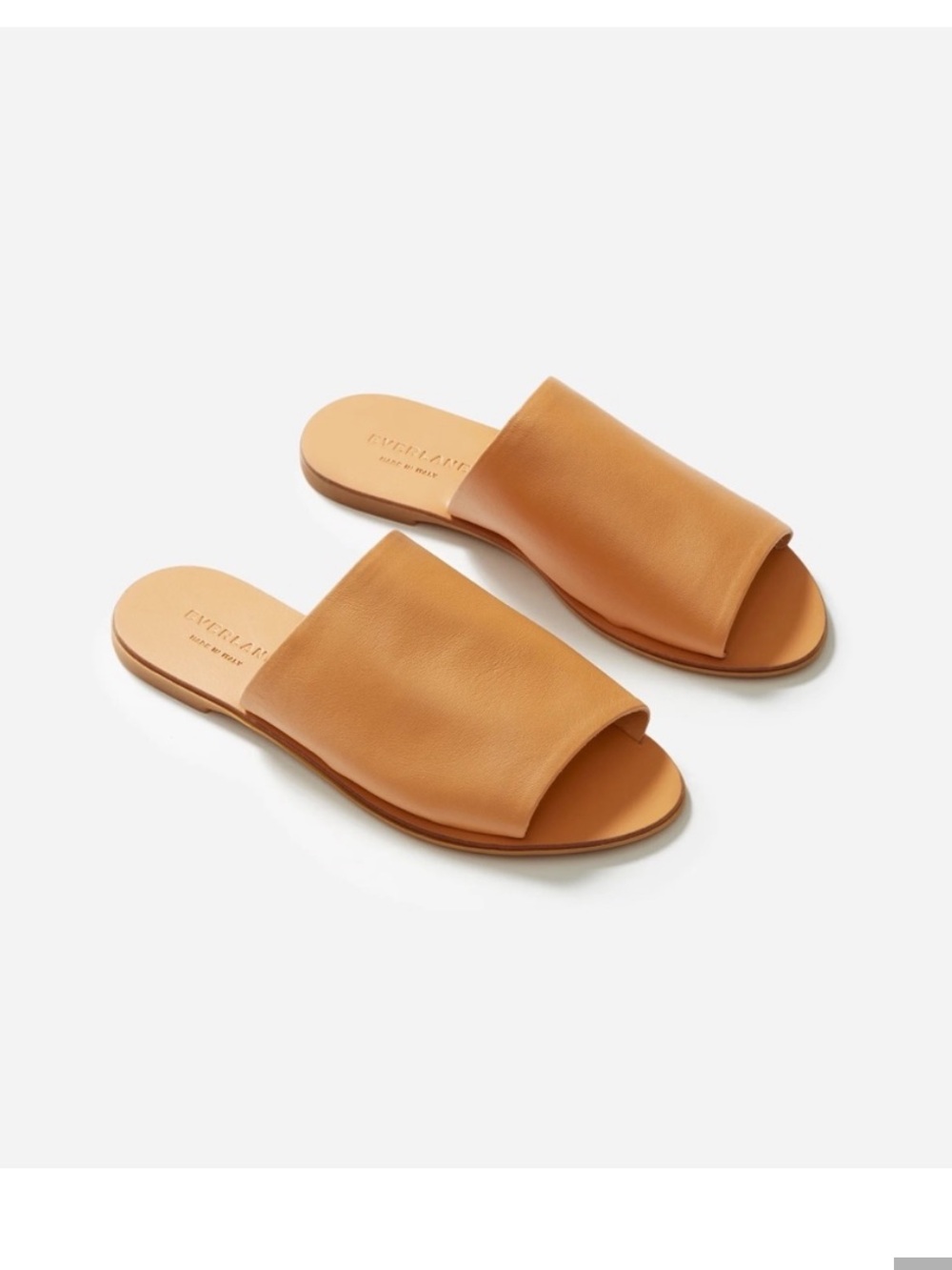 Everlane Tan Day Slide Sandals